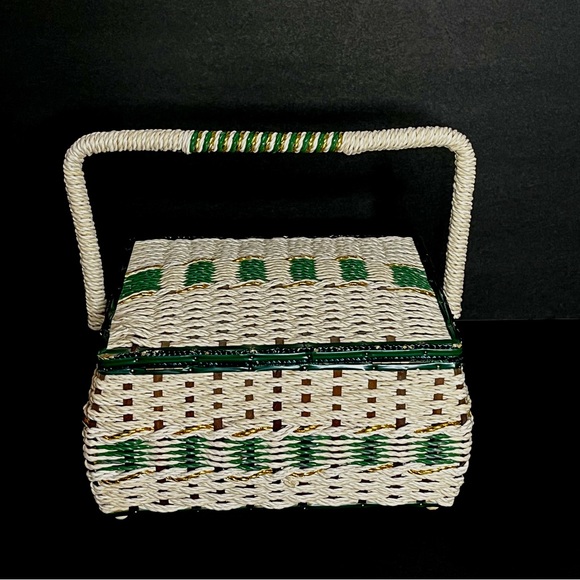 Dritz vintage square sewing basket #984 Made in Japan - Picture 2 of 15